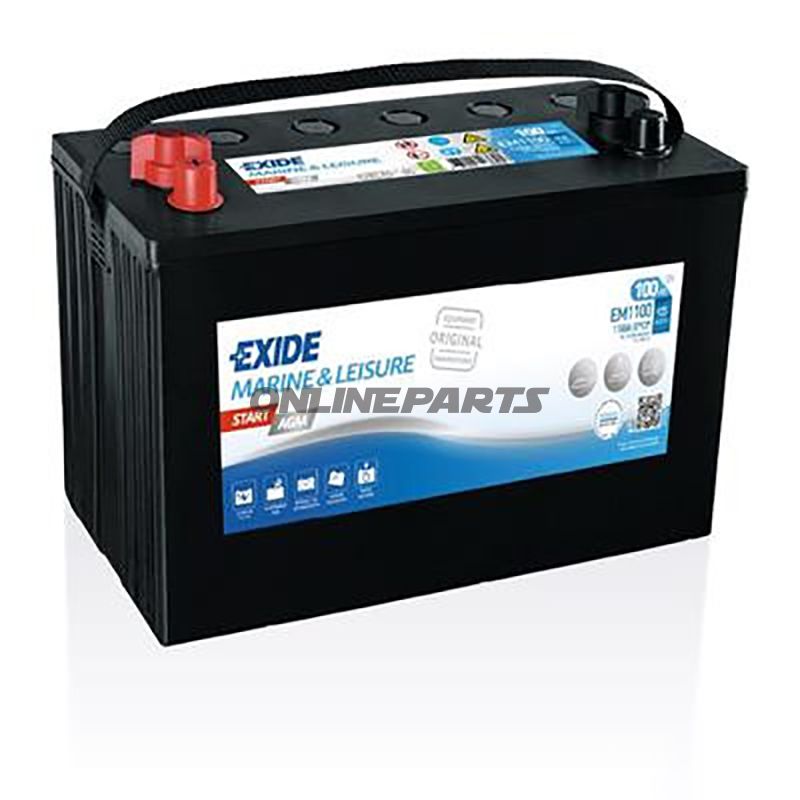 Autobatterie 12V 100Ah Agm Exidestart Agm