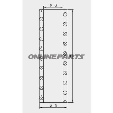 Fork Spring 20N/Mm107 Mm 26 Mm Kayaba