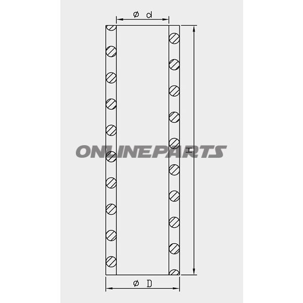 Fork Spring 20N/Mm107 Mm 26 Mm Kayaba