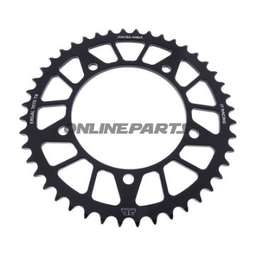 Rear Sprocket Aluminium 44 Tooth Pitch 520 Blackjt Inner Diameter 120 Bolt Spacing 140