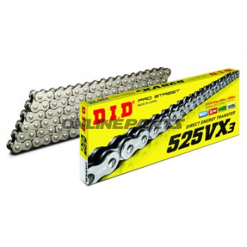 DID X-Ringkæde S&S525VX3/116 Åben kæde med nittelås