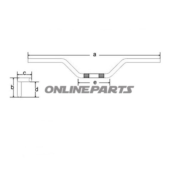 Lenker Stahl schwarz 22mm SUPERBIKE COMFORT TRW