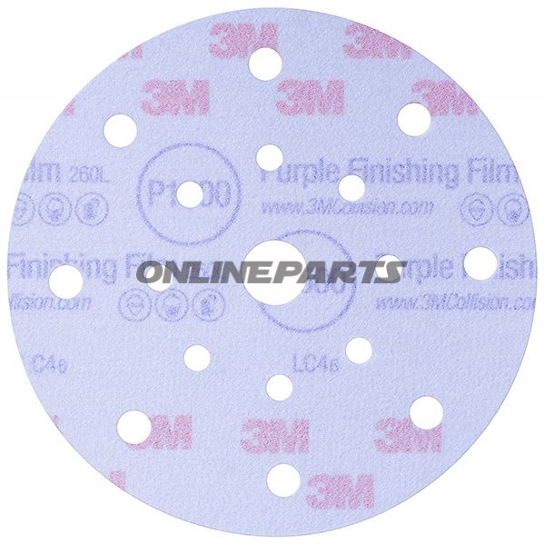 Schleifscheiben 17 Loch K800 3M 150 mm Hookit 260L+