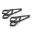 Lampeholder Daytona 35 mm lang Aluminium sort
