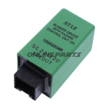 Elektronisk blinkrelæ, originalt reservedel, 12V, 12-polig