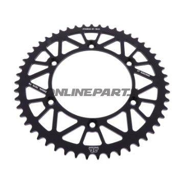Aluminium Tandhjul 51Z tænder 520 sort JT indvendig diameter 136 hulcirkkel 156