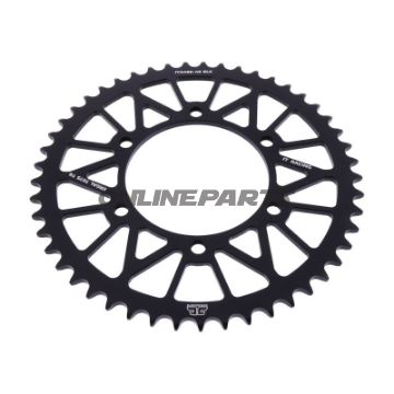 Alu-Kettenrad 49Z Teilung 520 schwarz JT Innendurchmesser 110 Lochkreis 130
