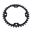 Aluminium Tandhjul 36Z tænder 520 sort indre diameter 125 hul cirkel 145