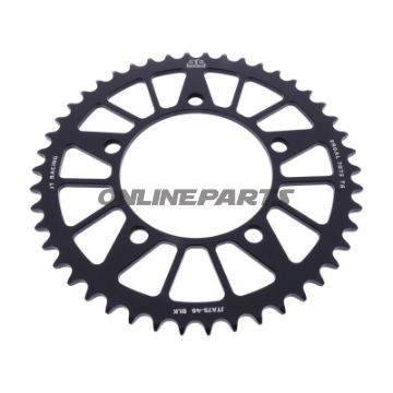 Aluminium Tandhjul 46Z tænder 520 sort JT indvendig diameter 110 hulcirkkel 130.8