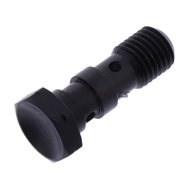 Hohlschraube doppelt M10 x 1.25 Edelstahl schwarz