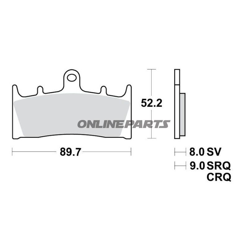Bremsklotz Sinter TRQ TRW Alternative: 7321136
