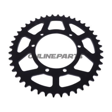 Aluminium Tandhjul 44Z tænder 520 sort Esjot indre diameter 100 hulcirkkel 115