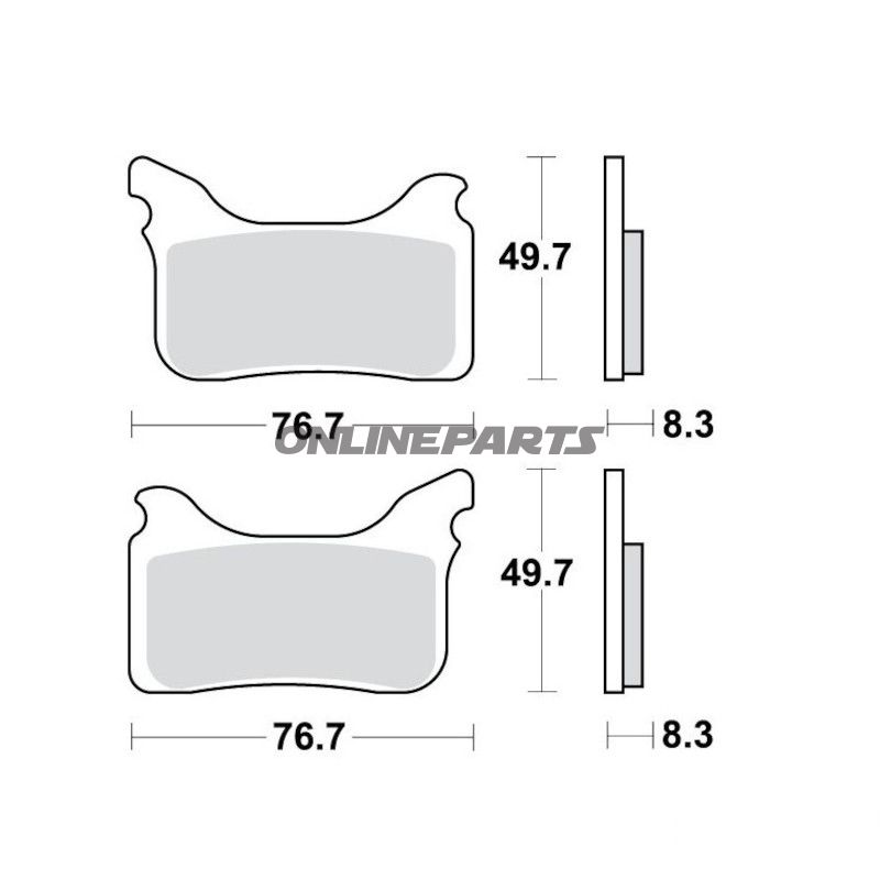 Bremseklods Sinter TRQ TRW Alternativ: 7321542