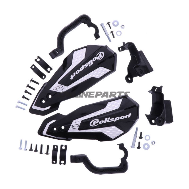 Handprotektor MX Flow schwarz/weiß Satz