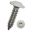 Blegskrue med flange 4,8 x 16 I-STERN hvid A2 RAL9010