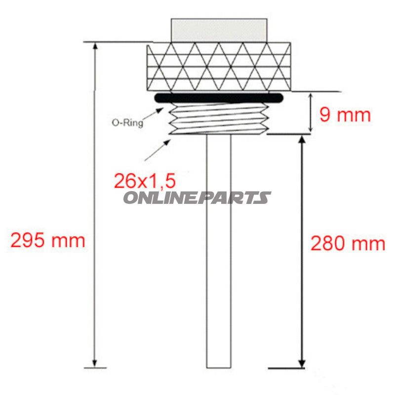 Öltemperatur Direktmesser JMP 26X1.5 mm Alternative: 7090087