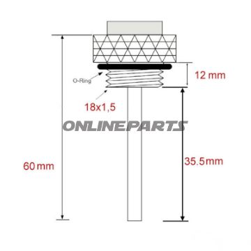 Öltemperatur Direktmesser JMP 18X1.5 mm Alternative: 7090059