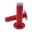Griffgummi 802 carbon grau/rot Durchmesser 22 mm Länge 122 mm geschlossen