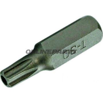 Bit Torx T70 mit BOHRUNG 5/16 6 Kant Länge 30MM 5/16=8MM