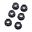 Møtrik Kædeskive Sæt JMP Bolt M10 x 1.25 mm Alu Racing Sort