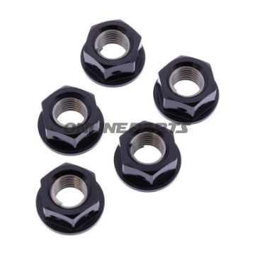 Møtrik Kædeskive Sæt JMP Bolt M10 x 1.25 mm Alu Racing Sort