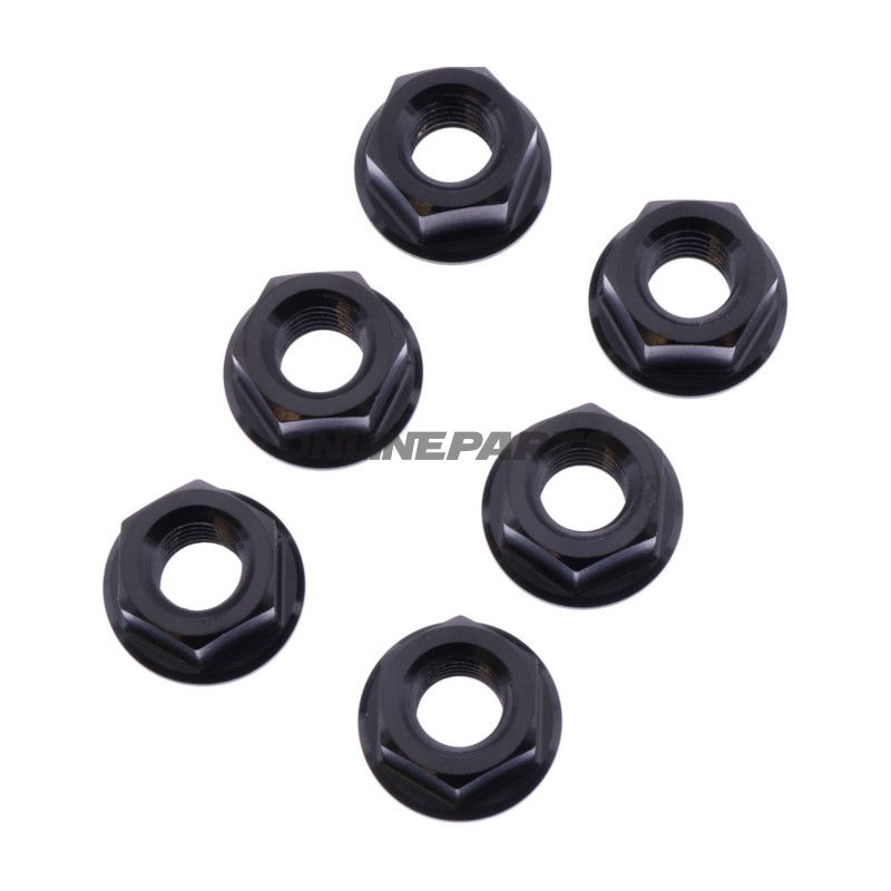 Møtrik Kædeskive Sæt JMP Bolt M8X1.25 mm Rustfrit Stål V4A Sort