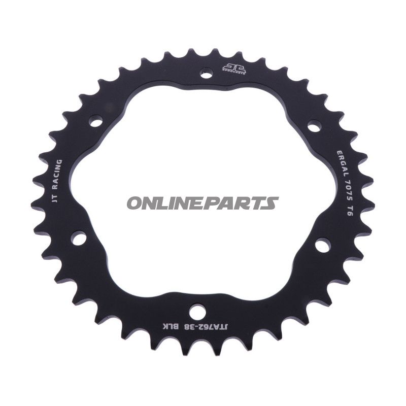 Alu-Kettenrad 38Z Teilung 520 schwarz für Kettenradträger 7585029