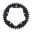 Alu-Kettenrad 40Z Teilung 525 schwarz für Kettenradträger 7585011