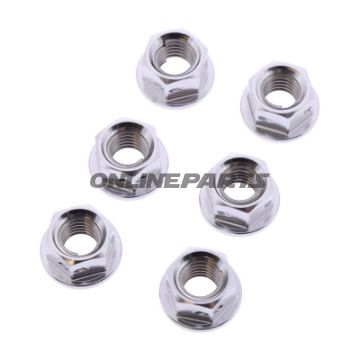 Møtrik Kædeskive Sæt JMP Bolt M8X1.25 mm Alu Racing sølv