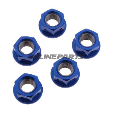 Møtrik Kædeskive Sæt JMP Bolt M10 x 1.25 mm Alu Racing blå