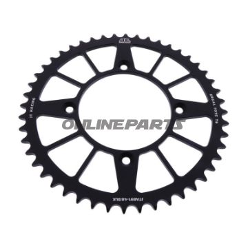 Alu-Kettenrad 48Z Teilung 520 schwarz JT Innendurchmesser 110 Lochkreis 135