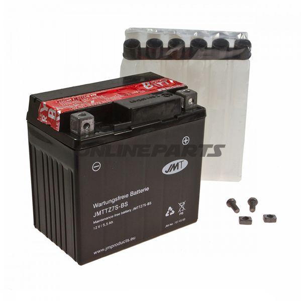 Motorcykelbatteri Ttz7s-Bs Jmtincluding Acid Pack