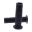 Griffgummi A450 grau/schwarz Domino Durchmesser 22 mm Länge 125 mm offen