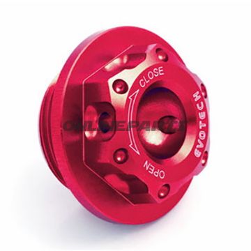 Oliefyldningsskrue aluminium Evotech 25X1,5 mm rød