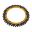 Kæderhjul Dual 44Z Deling 530 guld ZF Indre diameter 155 Hulmønster 176