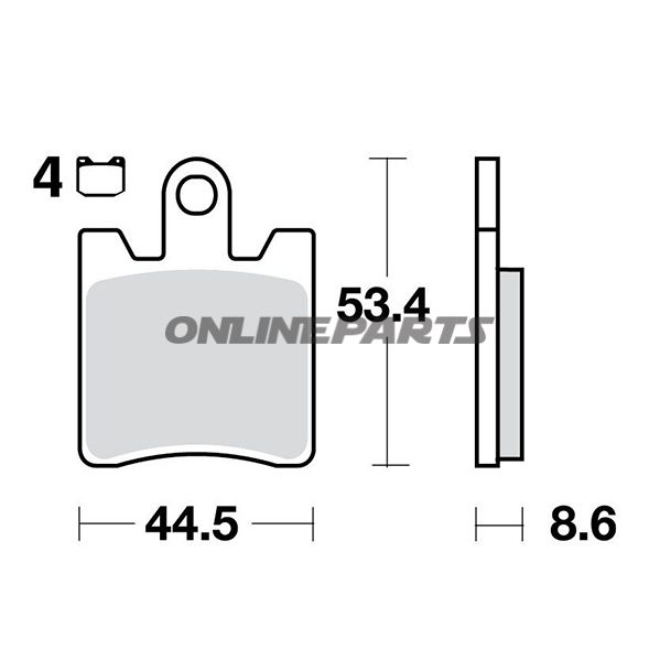 Bremsklotz Standard TRW Alternativ: 7322209