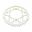 Bag tandhjul Alu 53 Tooth Pitch 520 Silveresj Inner Diameter 125 Bolt Spacing 150