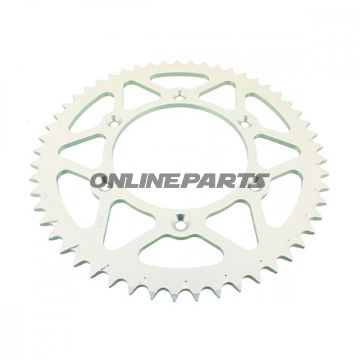 Bag tandhjul Alu 53 Tooth Pitch 520 Silveresj Inner Diameter 125 Bolt Spacing 150