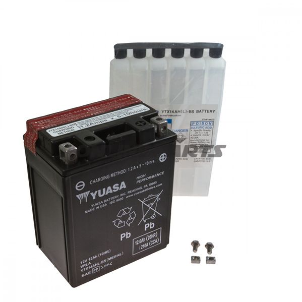 Motorcykelbatteri Ytx14ahl-Bs Yuasaincluding Acid Pack