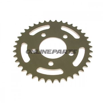 Bag tandhjul Alu 43 Tooth Pitch 520 Silveresj Inner Diameter 070 Bolt Spacing 100 til BMW HP4 1000