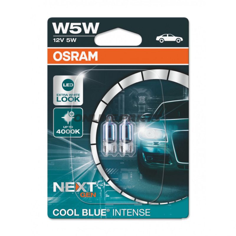 LAMPE 12V5W2.1X9.5D OSR 2BLI COOL BLUE INTENSE NG