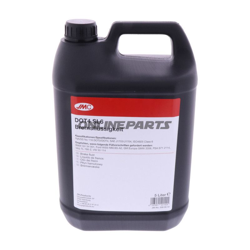 Bremsflüssigkeit DOT 4 SL6 5 Liter JMC Alternative: 5585484