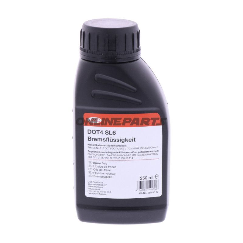 Bremsflüssigkeit DOT4 SL6 0.25 JMC