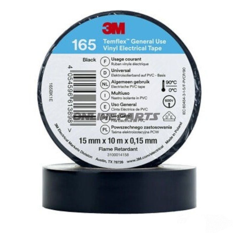 Isolierband 165 15MMX10M schwarz Temflex