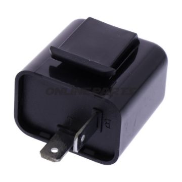 Elektronisk blinkrelæ, originalt reservedel, 12V, 2-polig
