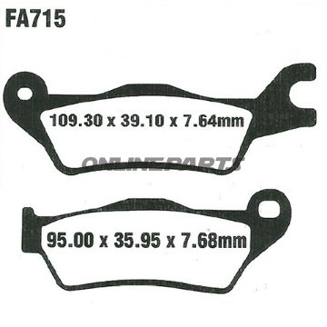 EBC Standard Bremseklods  til Suzuki GSX-R 125 RL
