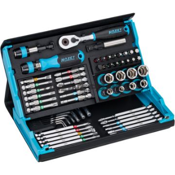 Stiknøglesæt 1/4Z 59TLG Hazet Smart CASE