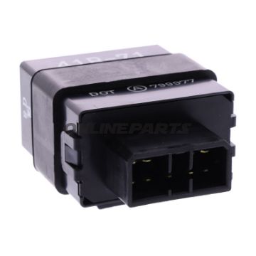 Elektronisk blinkrelæ, originalt reservedel, 12.8V, 9-polig