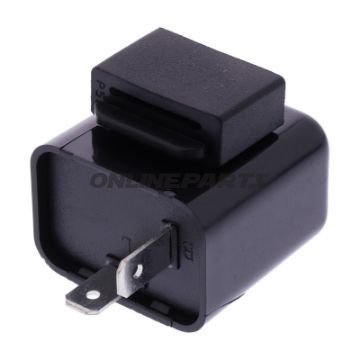 Elektronisk blinkrelæ, originalt reservedel, 12V, 2-polig