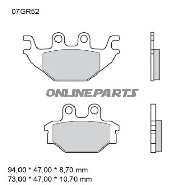 Bremseklods sintret SD Brembo alternativ: 7320115